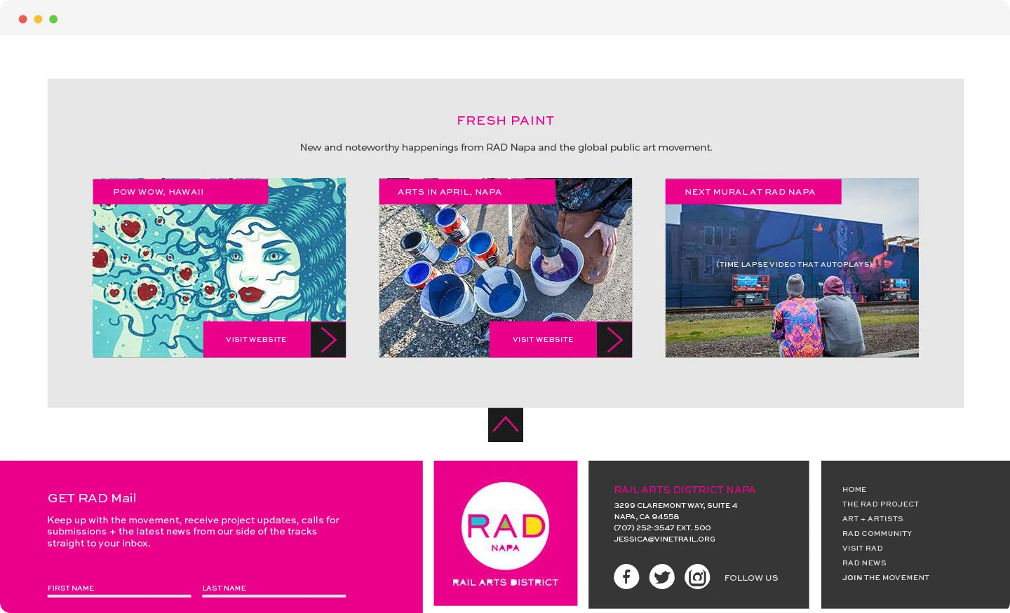 Truss Creative Rad Napa Website 2