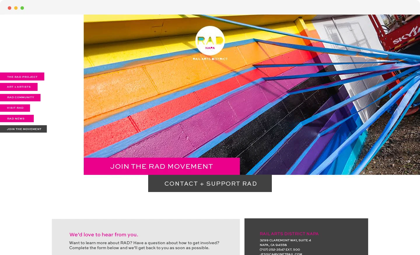 Truss Creative Rad Napa Website 4