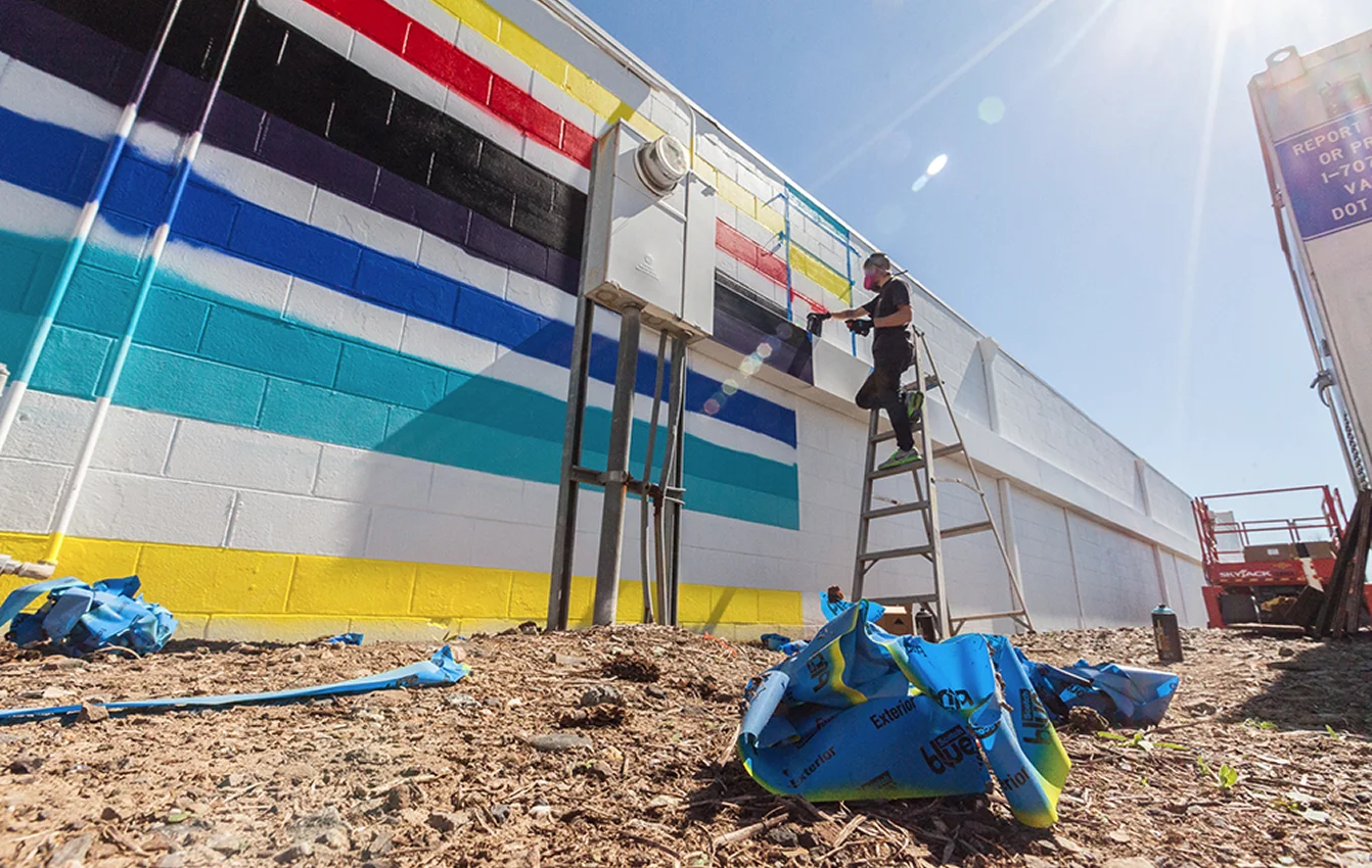 Rad Napa Mural Being Painted