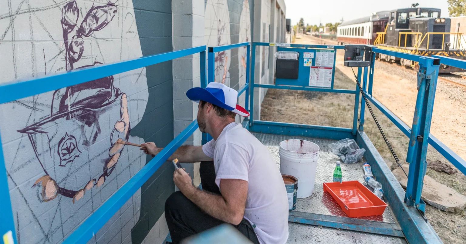 Rad Napa Mural Being Painted