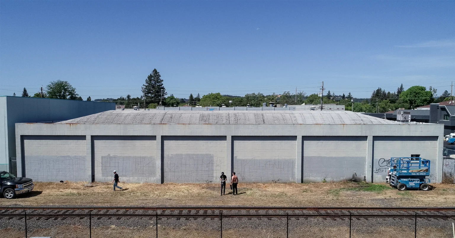 Rad Napa Mural Being Prepared