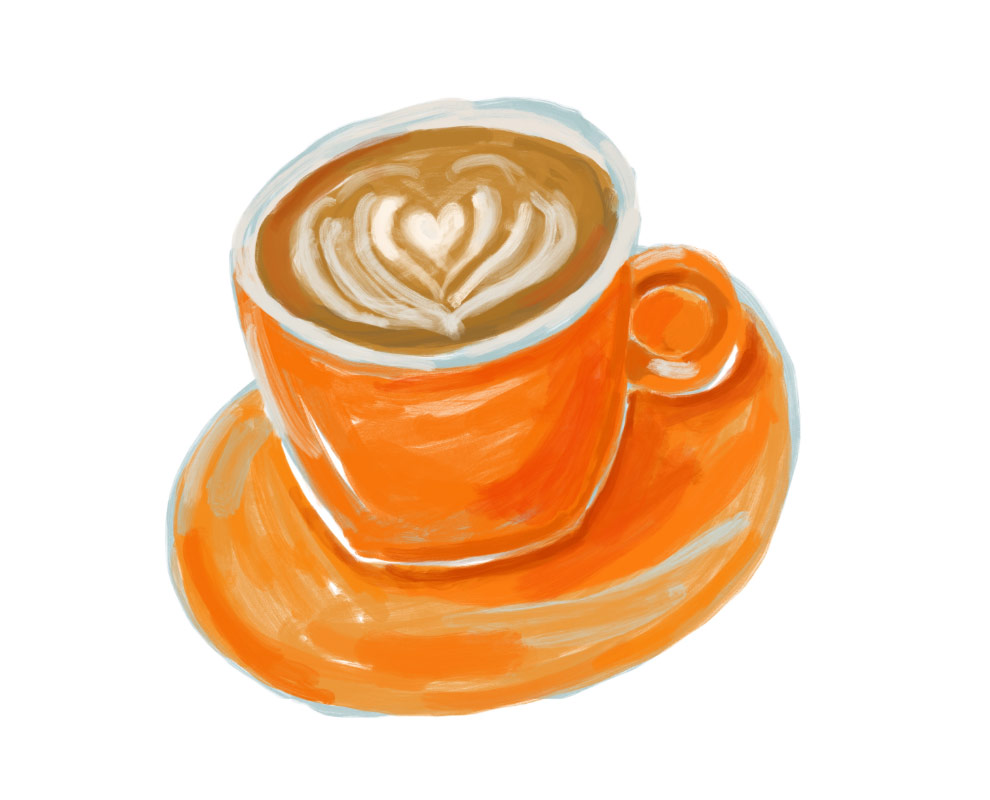 Orange Coffee Cup