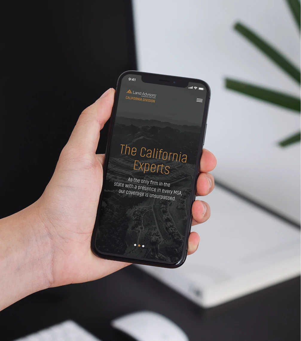 Land Advisors Brand Mobile Website