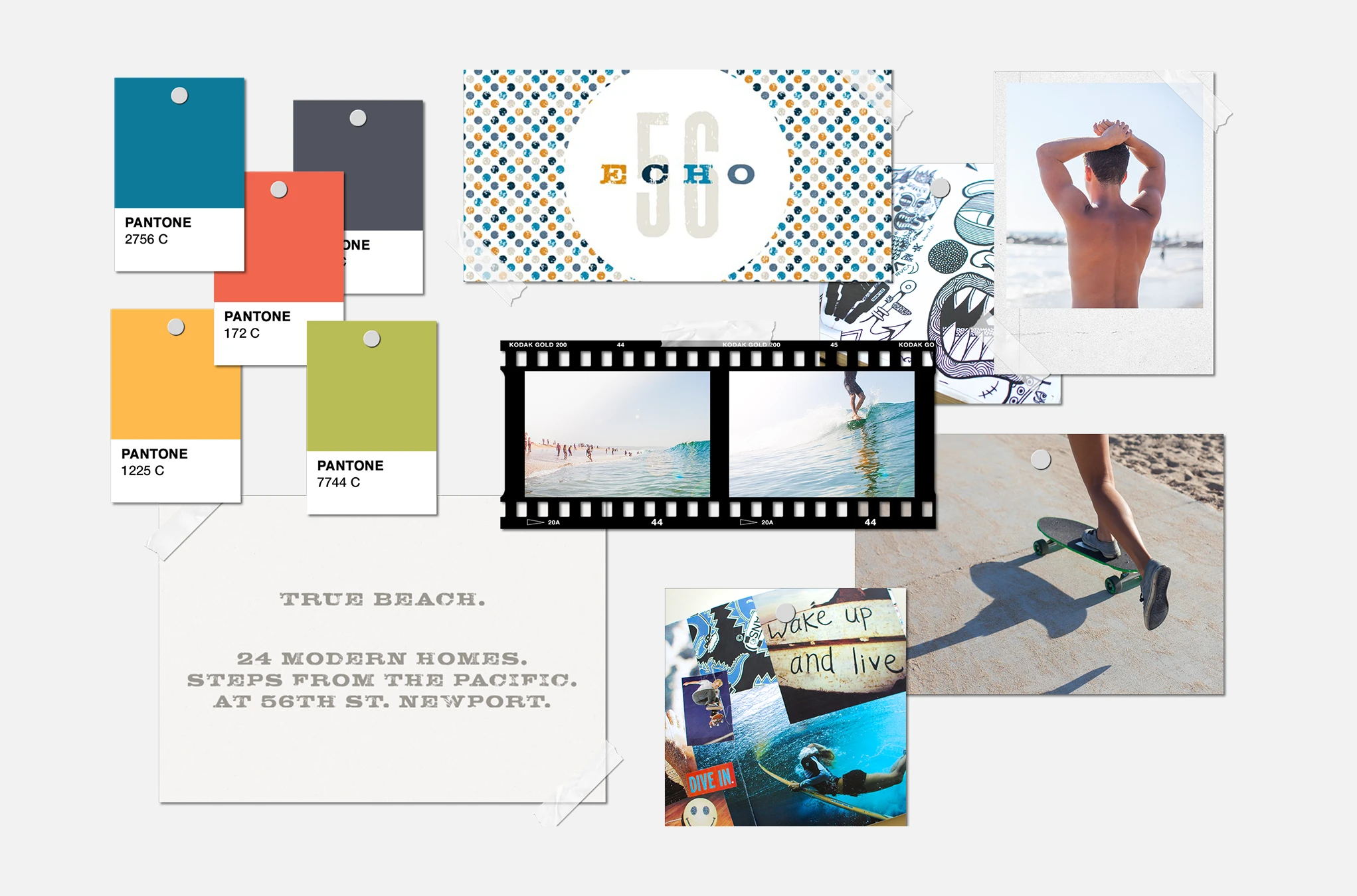 Echo56 Brand Package, Messaging, colors, mood board
