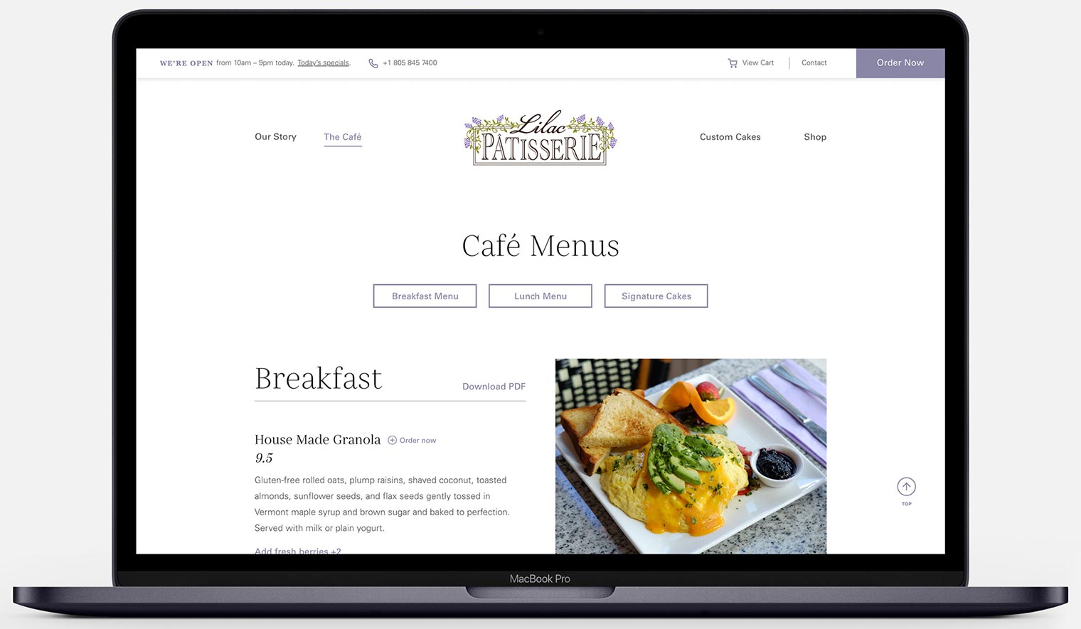 Tru Website Macbookpro Lilac Cafe