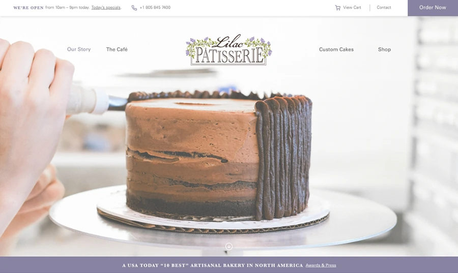 Cafe Home Page Design