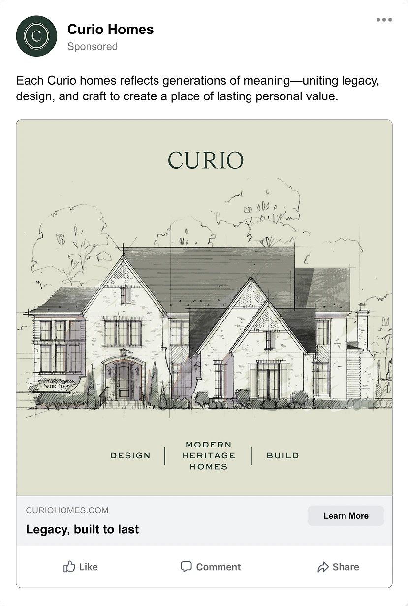 Curio Fb Post 3: Design elevation
