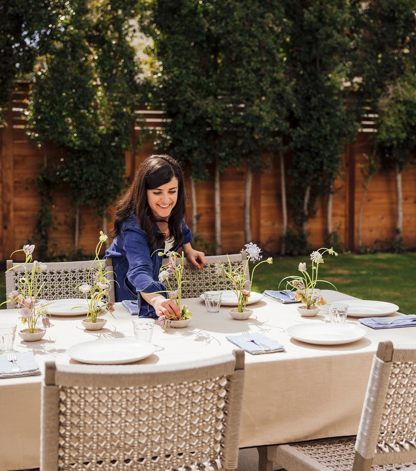 Placesetting Outside Table