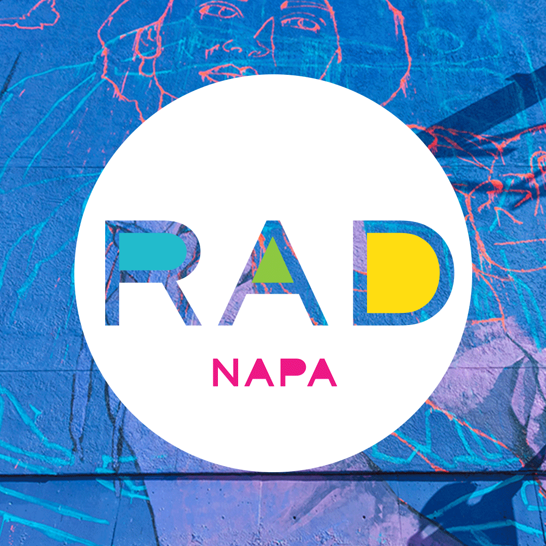 RAD NAPA Logos with various backgrounds