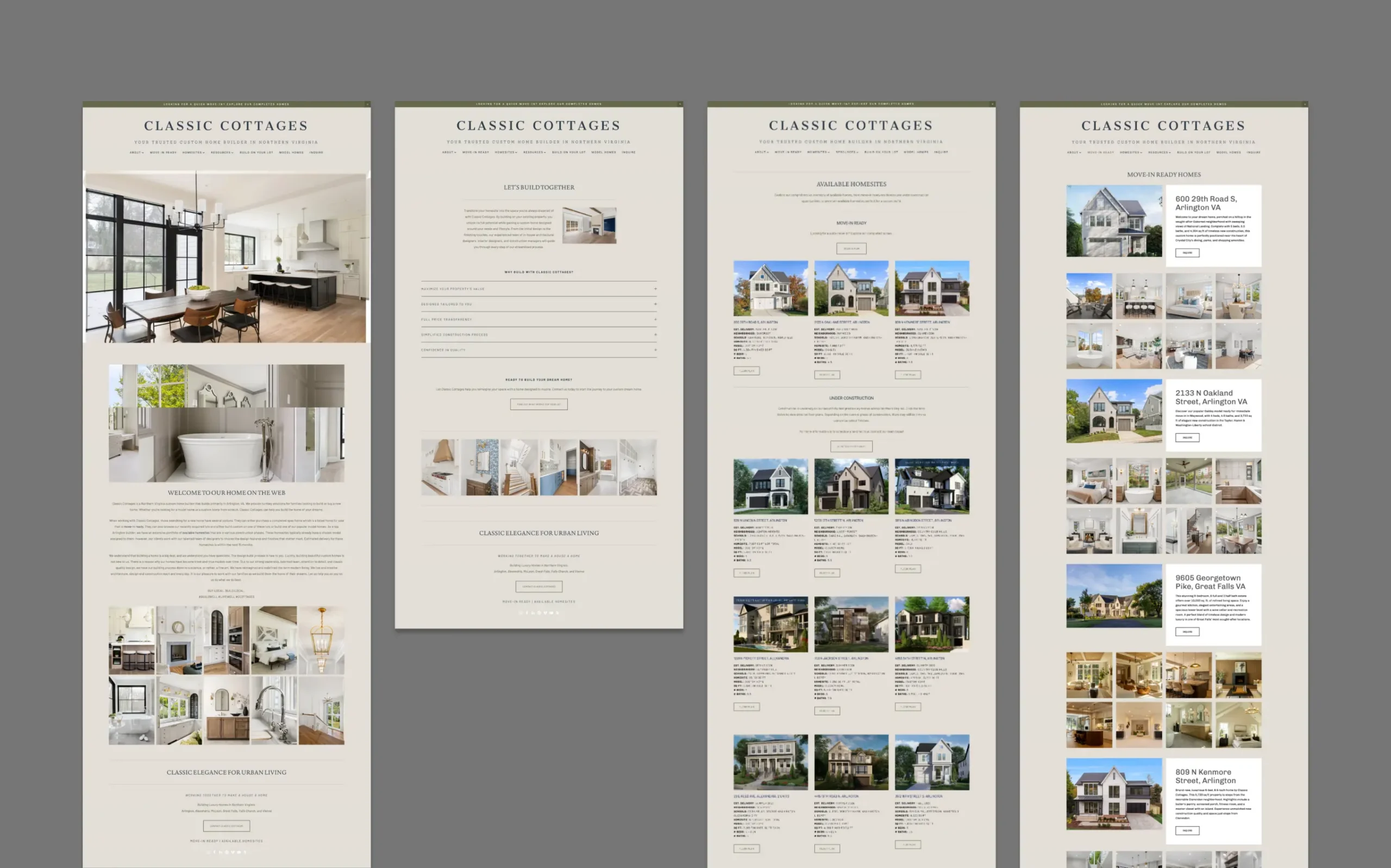 Classic Cottages Website Before 1